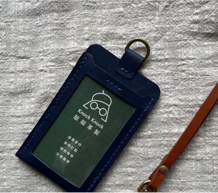 【紺青色的憂慮】上班族必備證件套 直式證件夾 識別證 卡套